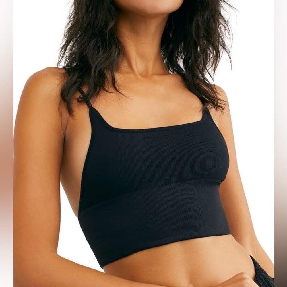 Nwt Intimately FP Andi Square Neck Ribbed Seamless Longline Bralette